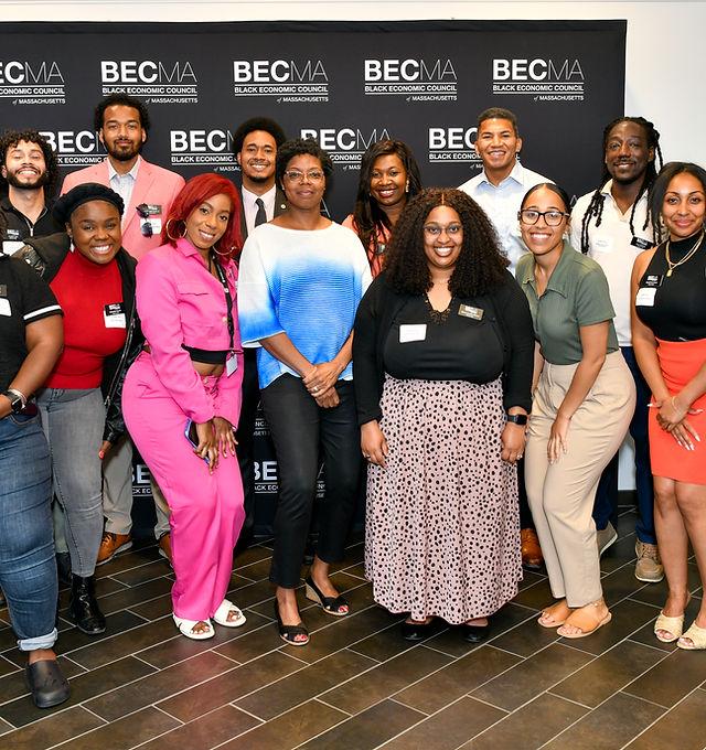 Chamber members at a networking event